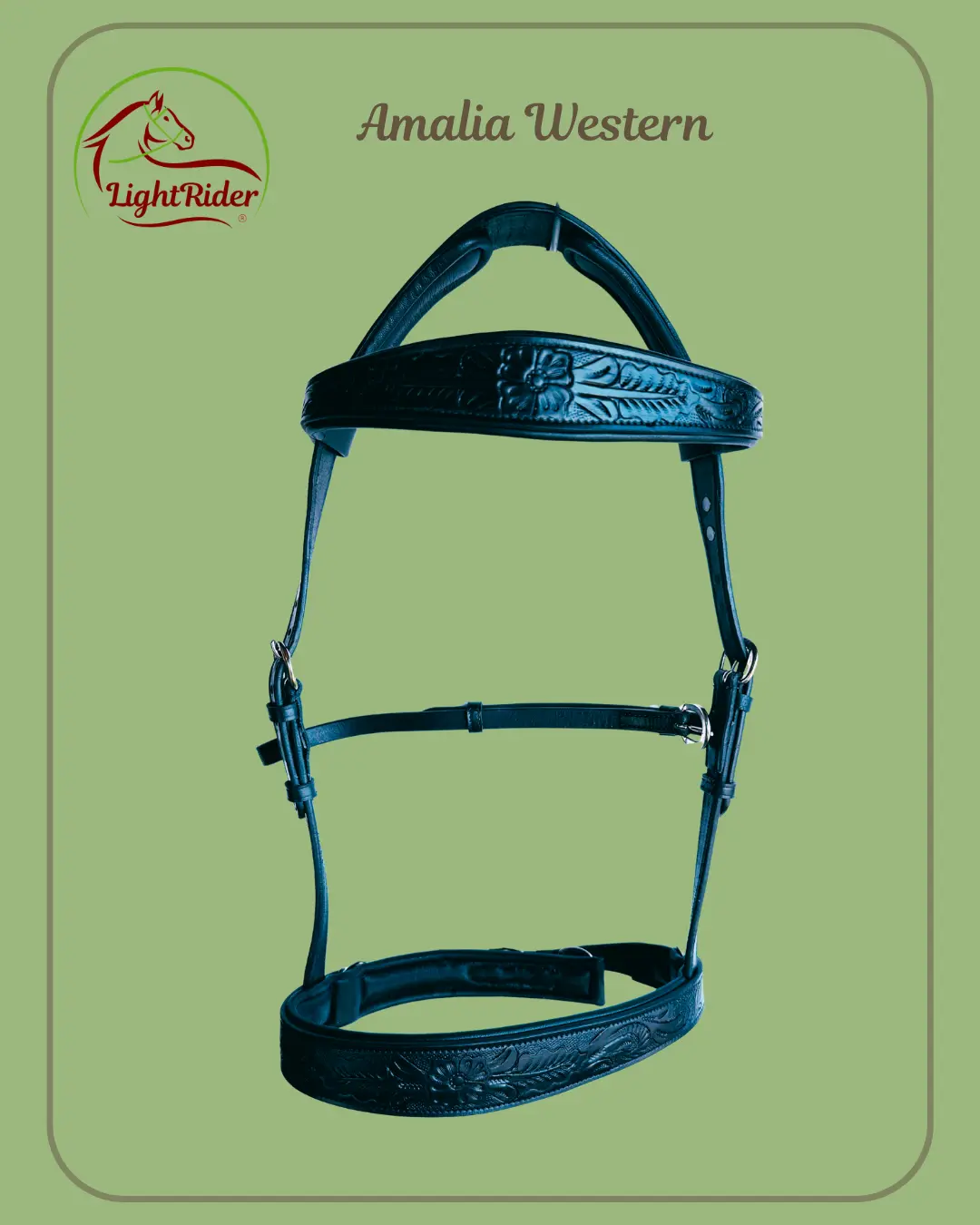 Amalia Black Western LightRider Bridle