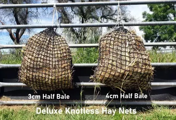 BagABale The Affordable Hay Transport Bag - Natural Horse World Deluxe Knotless Hay Net 3cm, 4cm or 6cm hole size