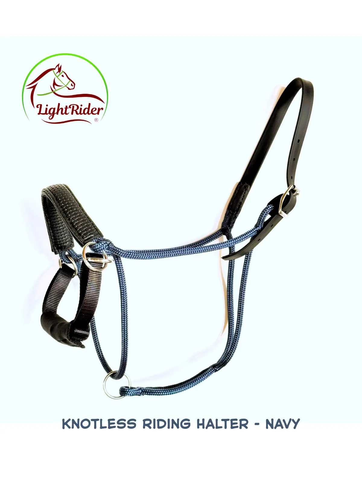 KnotlessRidingHalterNavy