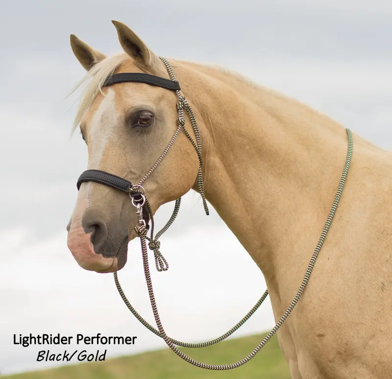 LightRider Bitless Bridle - Rope Performer Includes rope reins