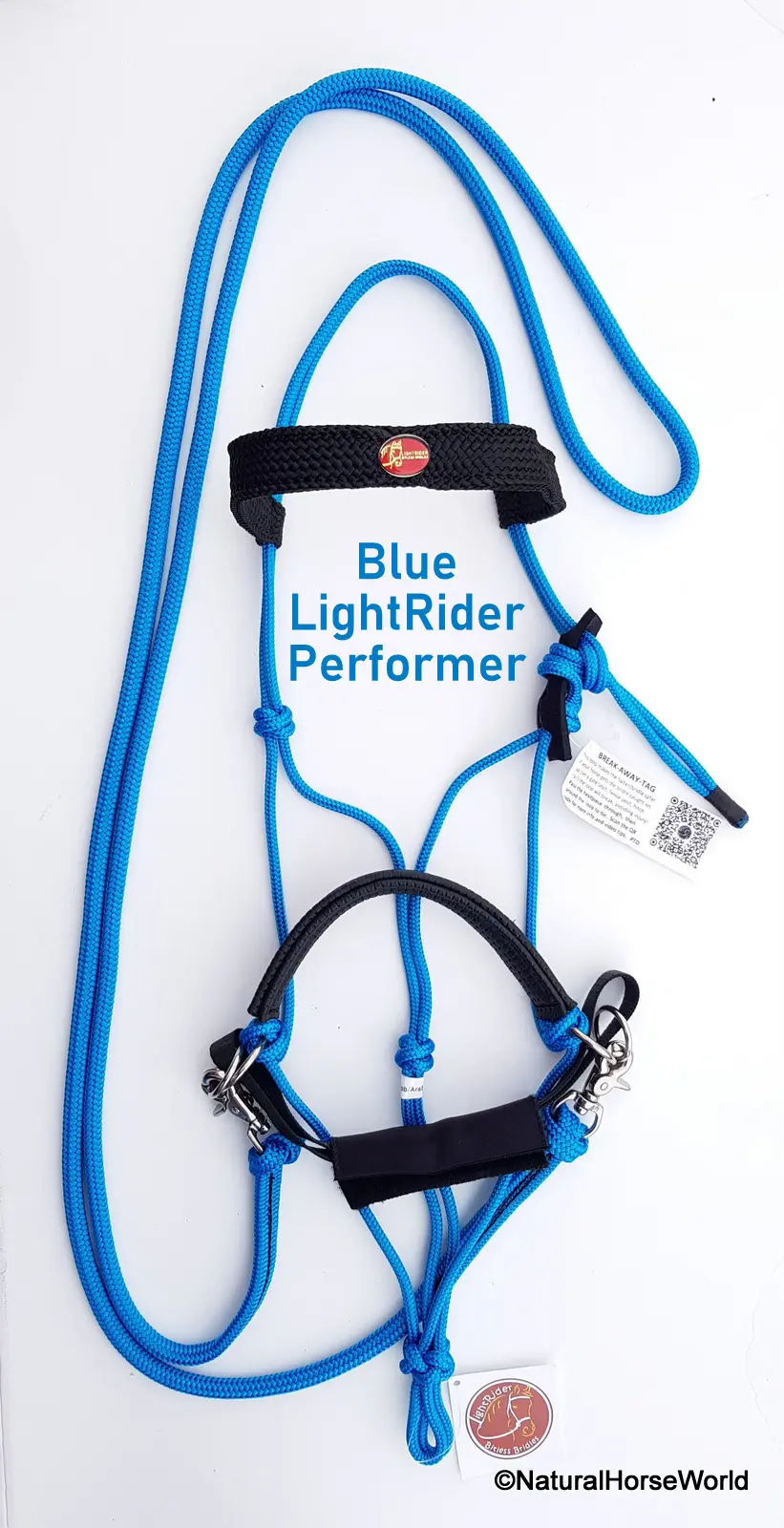 LightRider Bitless Bridle - Rope Performer Includes rope reins