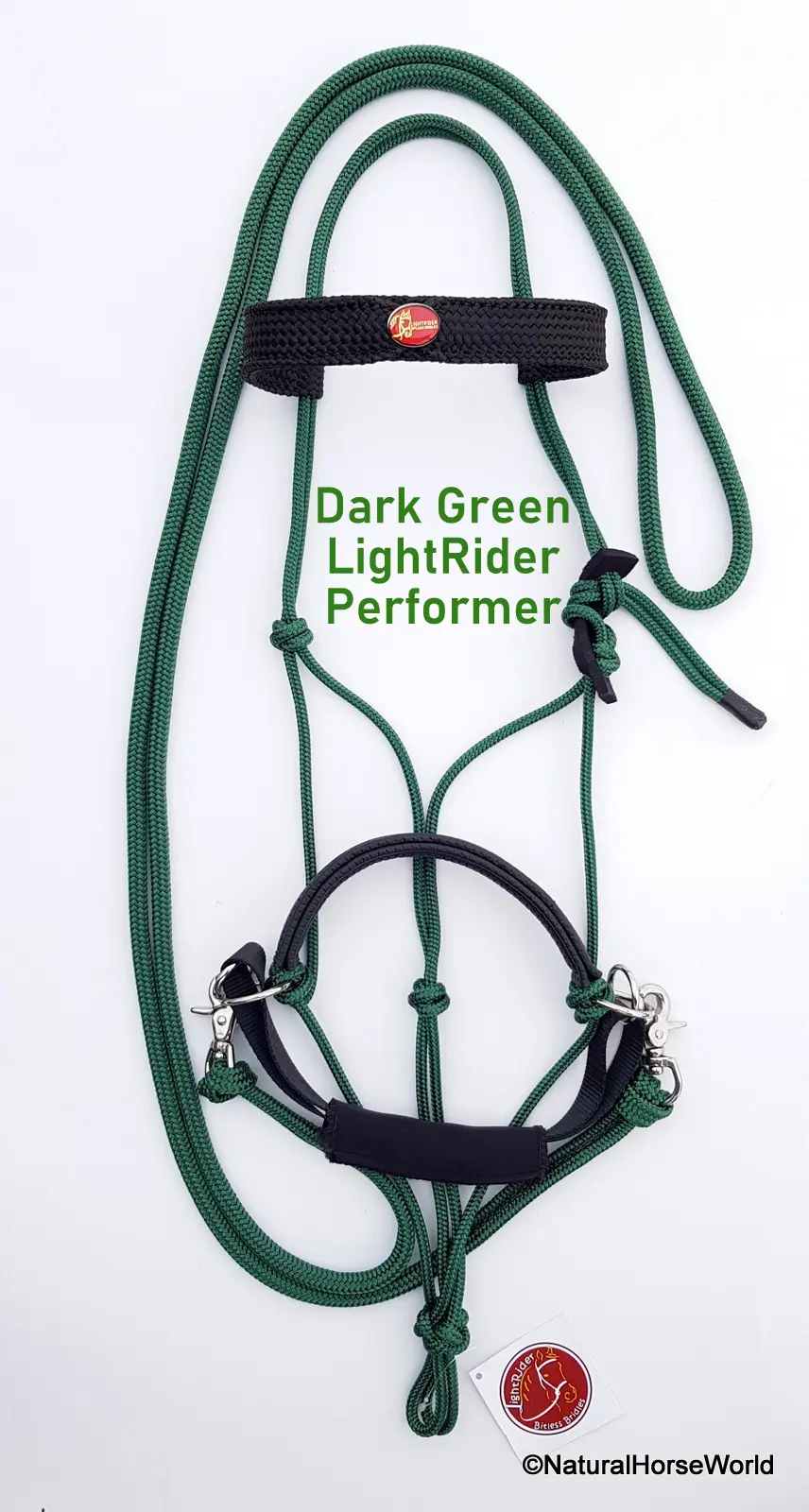 LightRider Bitless Bridle - Rope Performer Includes rope reins