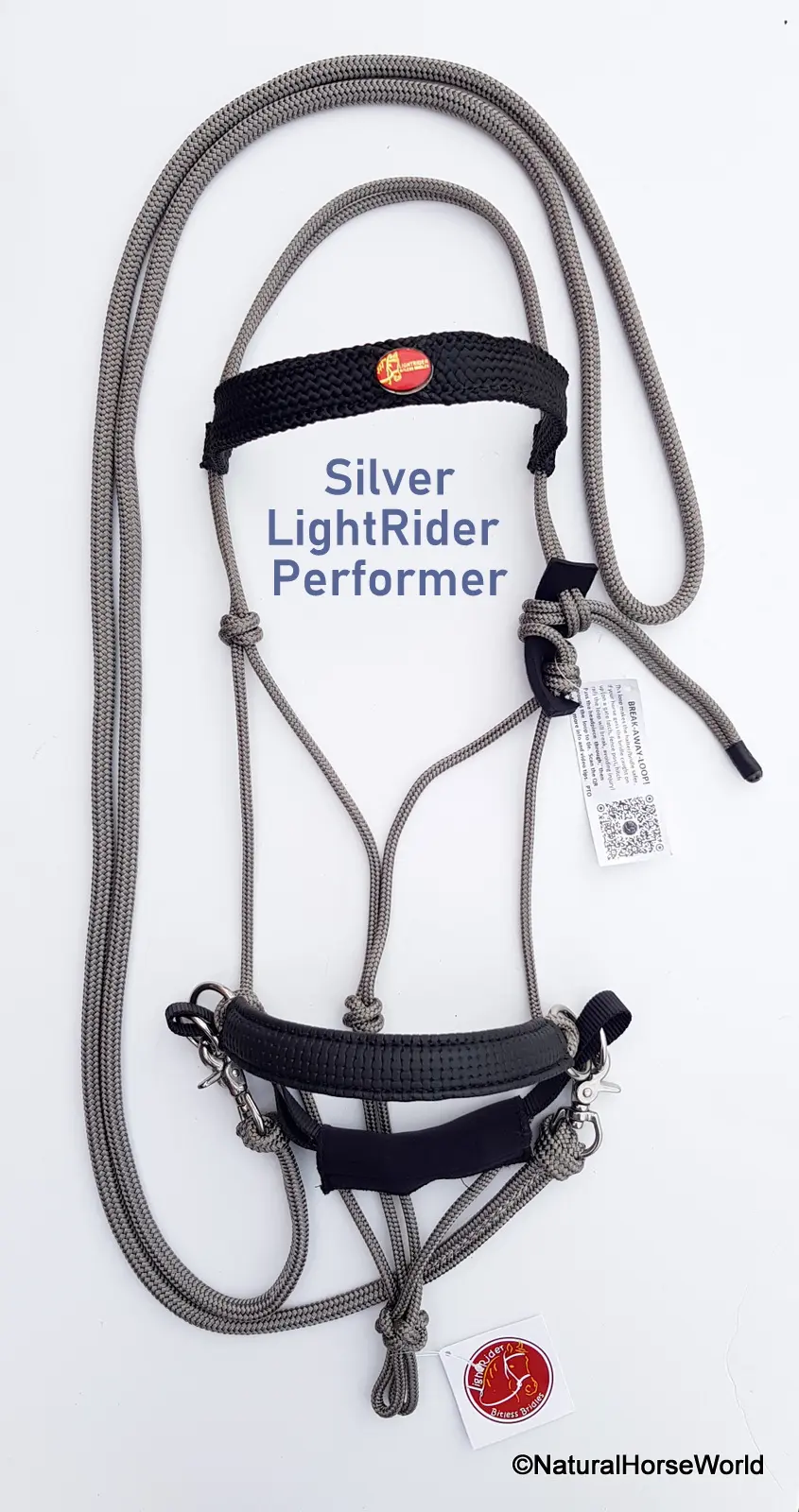 LightRider Bitless Bridle - Rope Performer Includes rope reins