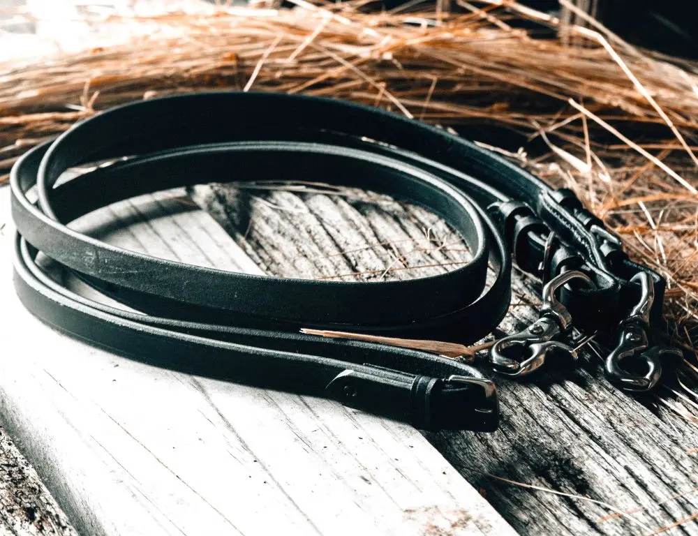 LightRider Black Leather reins